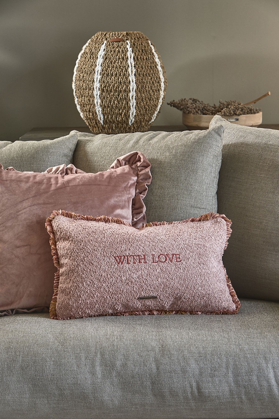 Koti Rivièra Maison | With Love Pillow Cover 50X30