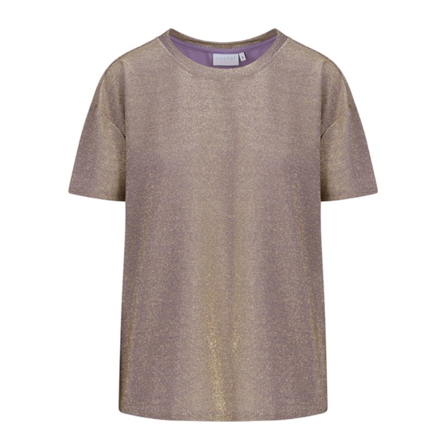 Vaatteet Coster Copenhagen | Shimmer Tee In Lurex, Brown Shimmer