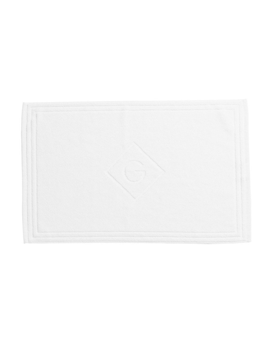 Koti Gant Home | Organic G Shower Mat, White