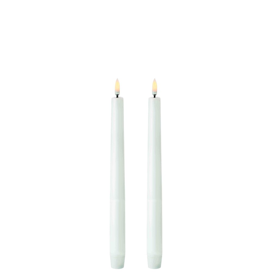 Koti Uyuni Lighting | Led Taper Candle 2 Pcs, White