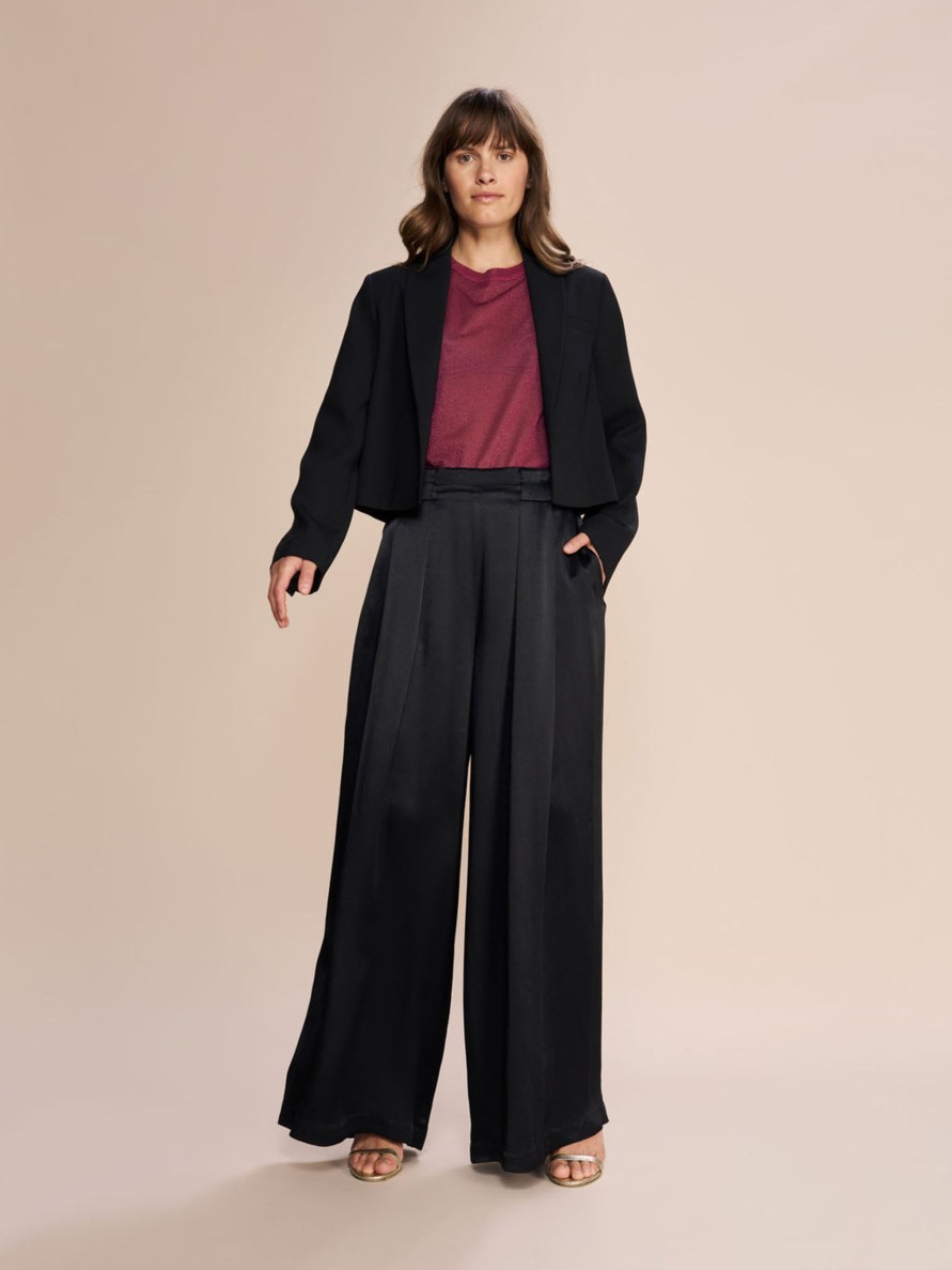 Vaatteet Mos Mosh | Thea Glossi Pant, Black