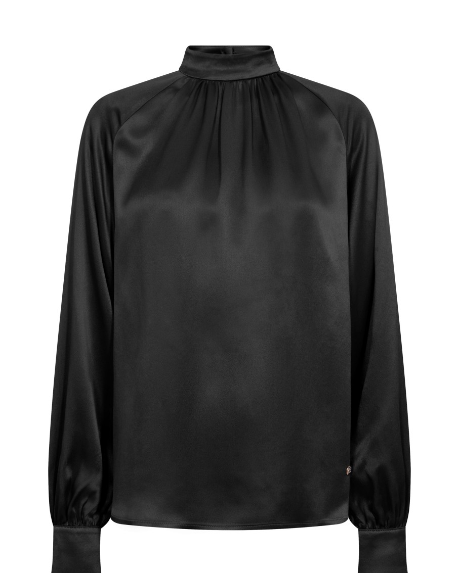 Vaatteet Mos Mosh | Sille Glossi Blouse, Black