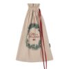 Koti Lexington Company | Jute/Cotton Christmas Gift Sack, Natural