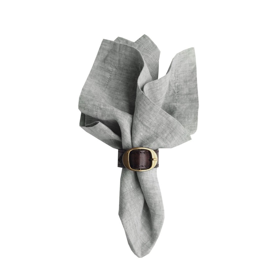Koti Balmuir | Sisilia Linen Napkin, Light Grey Melange