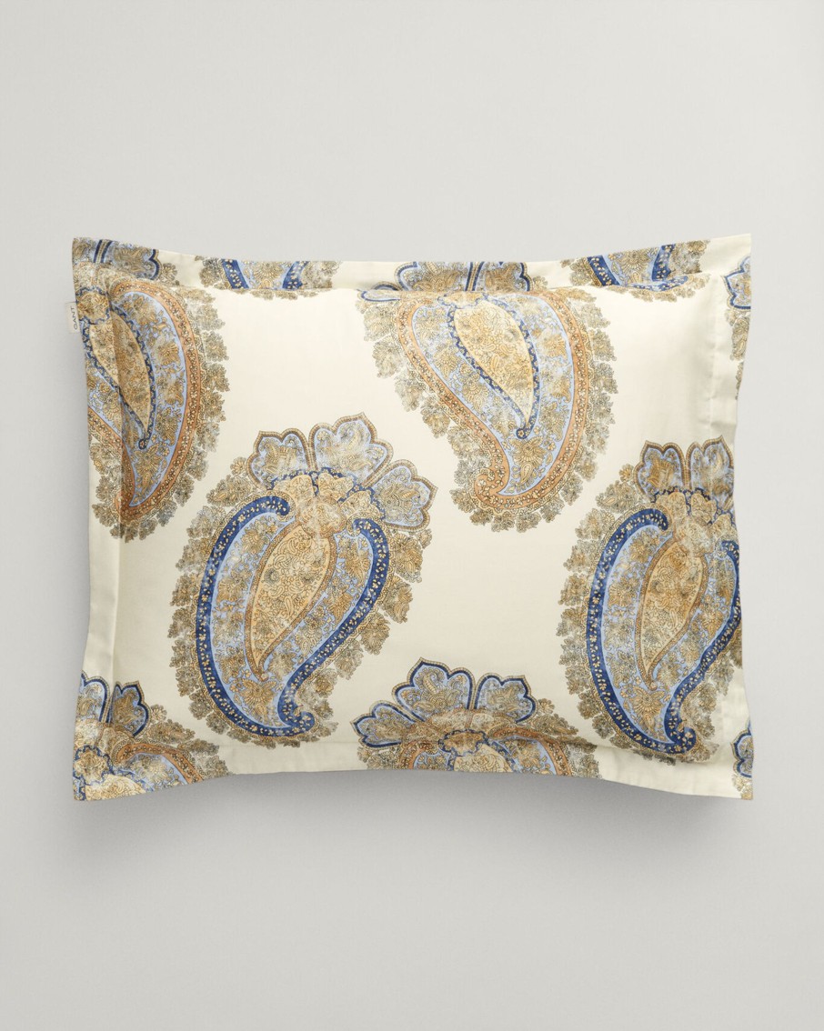 Koti Gant Home | Paisley Pillowcase, Mild White