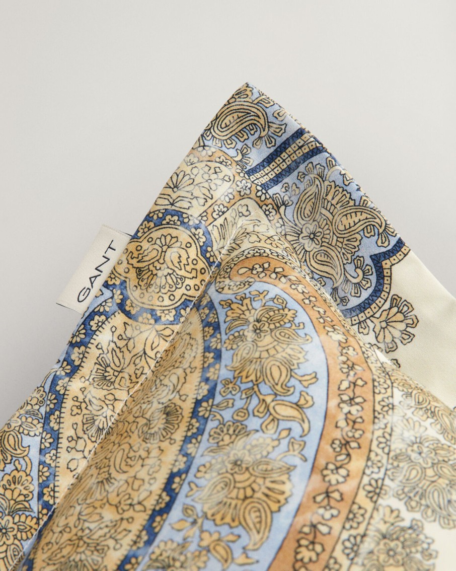 Koti Gant Home | Paisley Pillowcase, Mild White