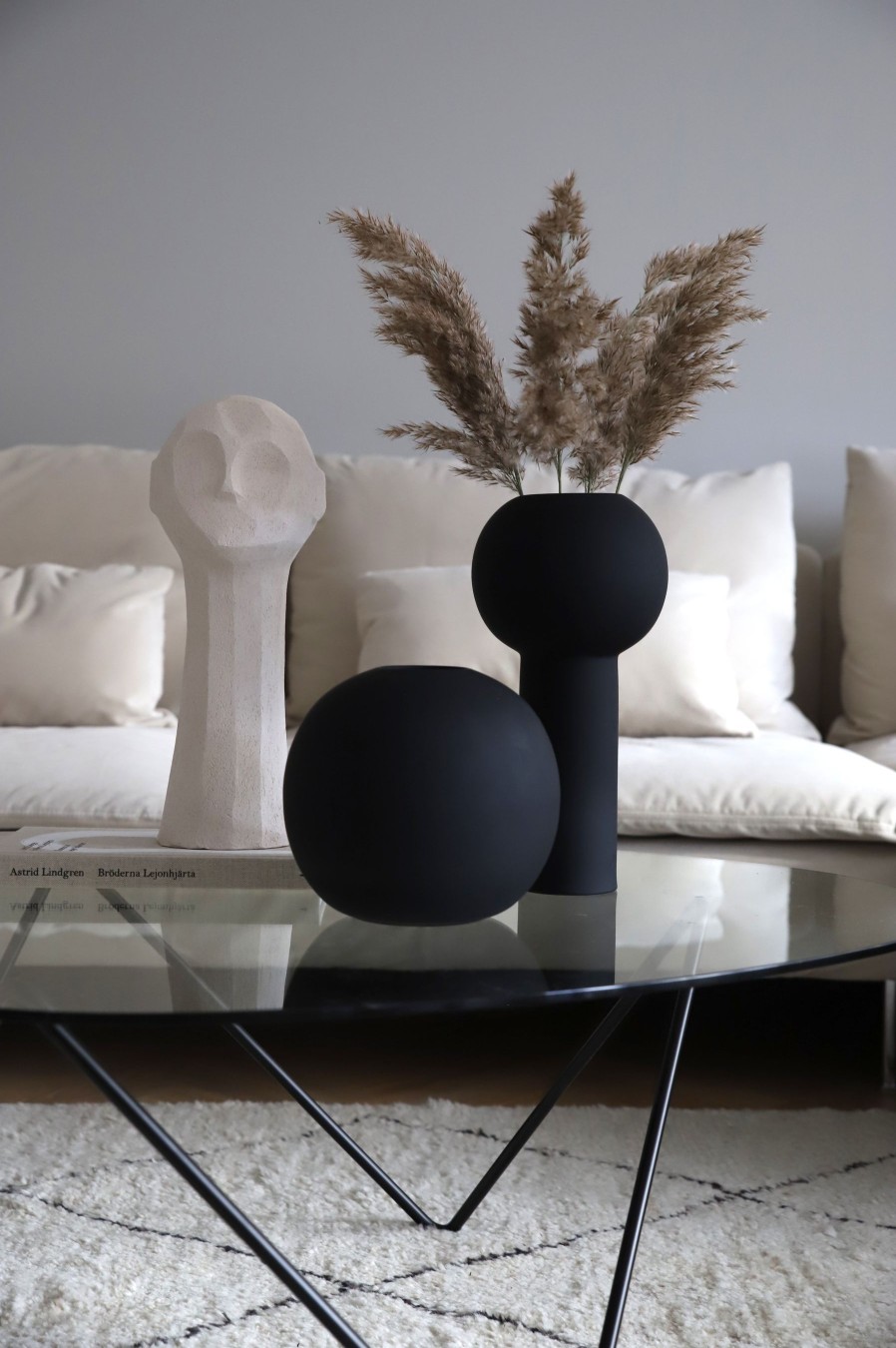Koti Cooee Design | Pillar Vase 32Cm, Black