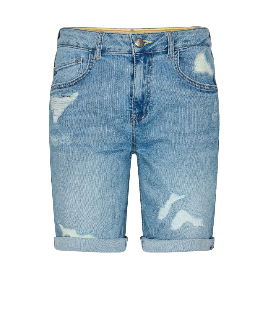 Vaatteet Mos Mosh | Bradford Scratch Shorts, Blue