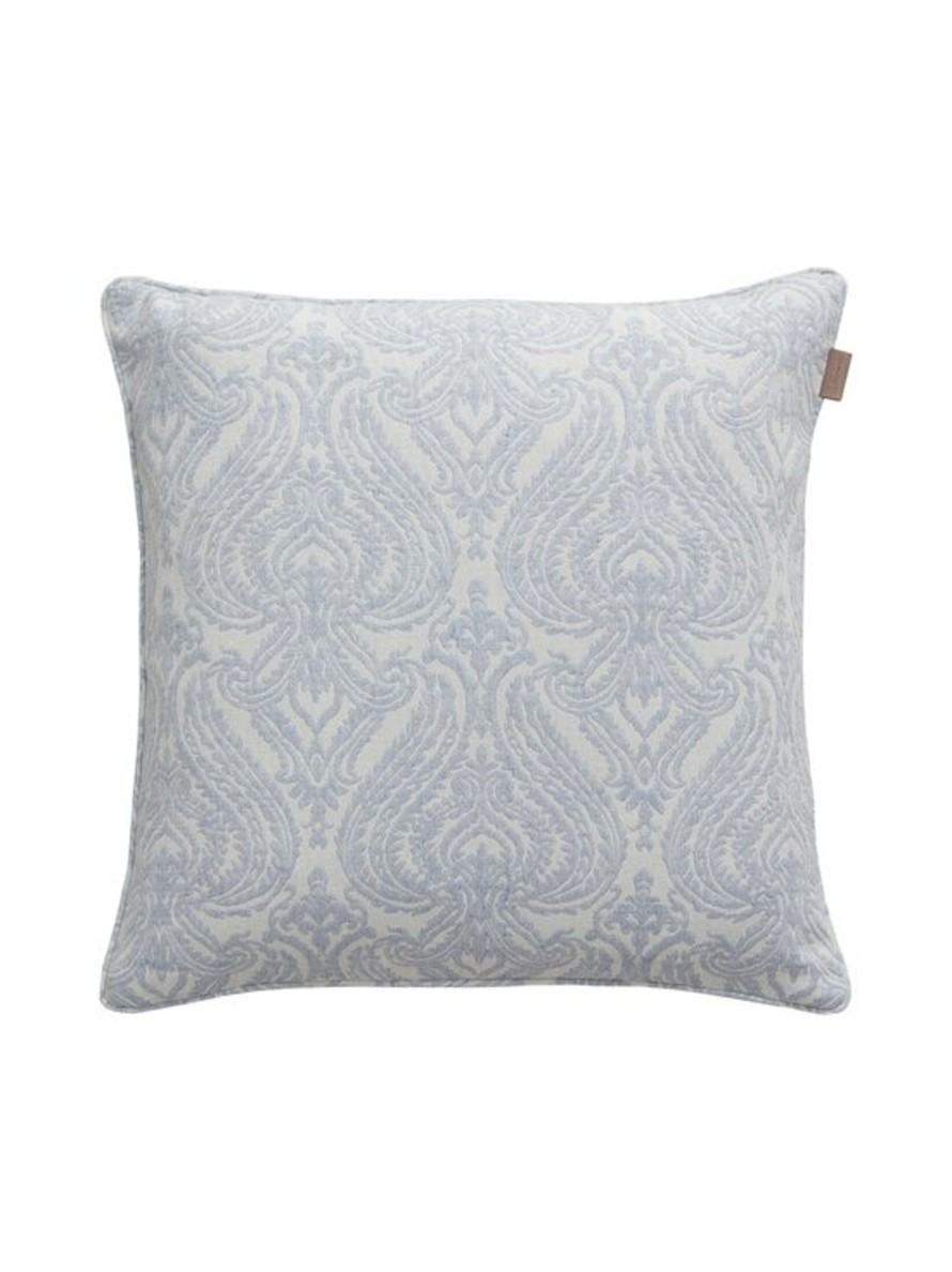Koti Gant Home | Porcelain Jacquard Cushion, Day Blue