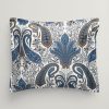 Koti Gant Home | Key West Paisley Pillow Case, Sateen Blue