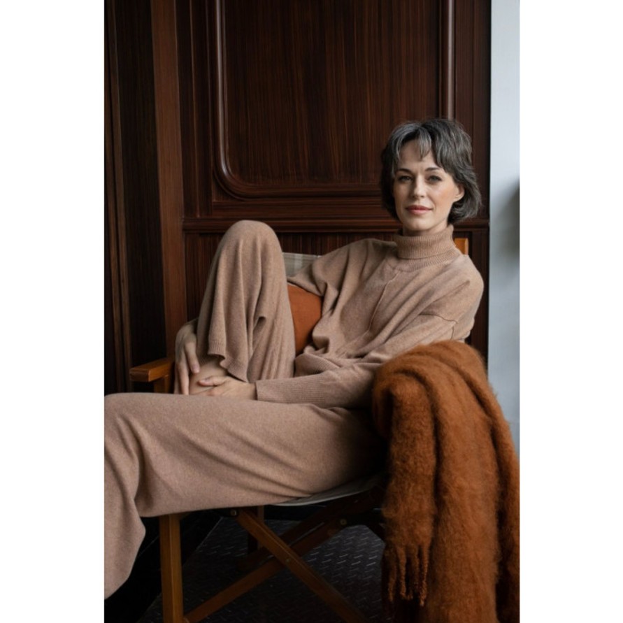 Vaatteet Balmuir | Mirjam Cashmere Knit, Soft Camel