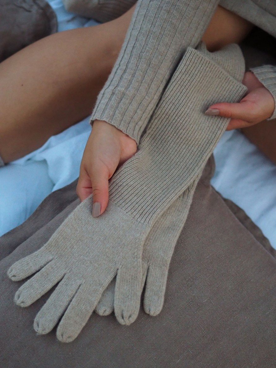 Kengat&Asusteet Balmuir | Olive Cashmere Gloves, Spelt