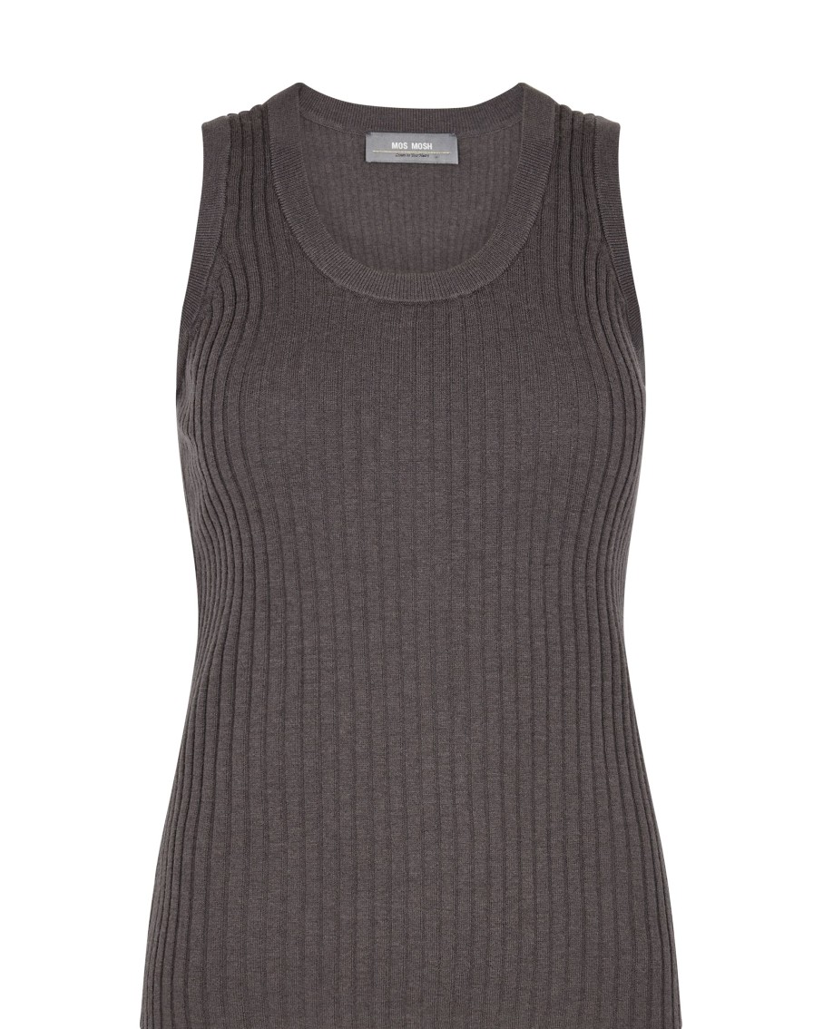 Vaatteet Mos Mosh | Relena Rib Knit Tank Top, Pavement
