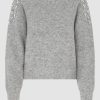 Vaatteet Second Female | Sparkling Knit O-Neck, Grey Melange