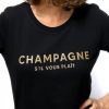 Vaatteet Tshirt CORNER | T-Shirt Champagne S´Il Vous Plait, Black