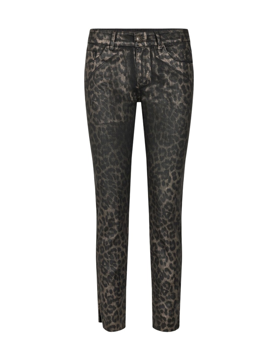Vaatteet Mos Mosh | Sumner Animal Coated Jeans Ankle, Gold