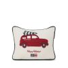 Joulu Lexington Company | Holiday Car Organic Cotton Velvet Pillow 40X30, White/Red